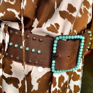 Turquoise and Tan Belt!